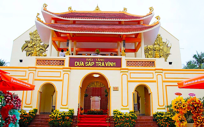 1-091906_444.jpg Bảo tàng dừa sáp Trà Vinh được đầu tư và vận hành bởi Công ty Vicosap. Ảnh: Kiều Nhi.