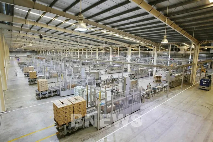 Các công nghệ hiện đại, giảm thải, góp phần quan trọng trong định hướng sản xuất xanh, hướng tới Net Zero 2050 của Vinamilk. Ảnh: Bnews/TTXVN.