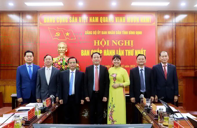 z6310783319166_84f2628b8eaf5565f5142f69f946d1c5-161116_410.jpg Ra mắt Ban Thường vụ Đảng ủy UBND tỉnh Bình Định. Ảnh: CTTBĐ