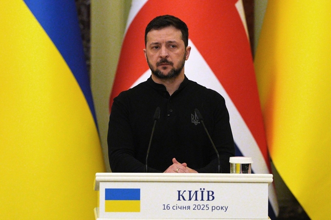 zelensky-124737_101.jpg Tổng thống Ukraine Volodymyr Zelensky. Ảnh: Getty.