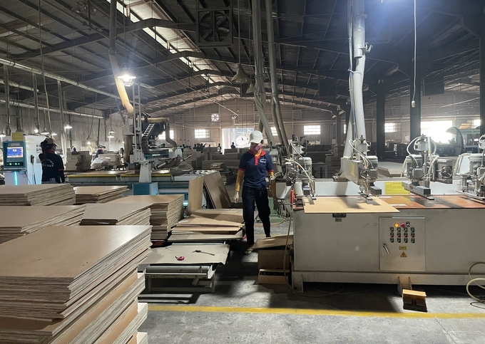 Binh Dinh is one of the leading outdoor product production centers in Vietnam, with 245 businesses operating in the wood industry. Photo: V.D.T.