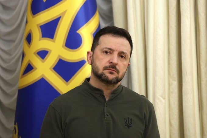 gettyimages-2198849978-e1739666597993-070627_462.jpg Tổng thống Ukraine Volodymyr Zelensky. Ảnh: Getty.