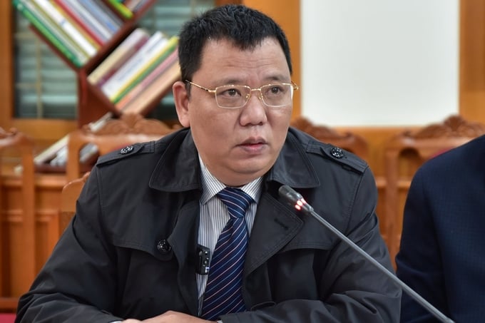z6346391263698_b0443111a50407dd936c544fe281f09c-094119_277.jpg Ông Ngô Xuân Nam phát biểu tại hội nghị sáng 24/2, tại trụ sở Báo Nông nghiệp Việt Nam. Ảnh: Tùng Đinh.