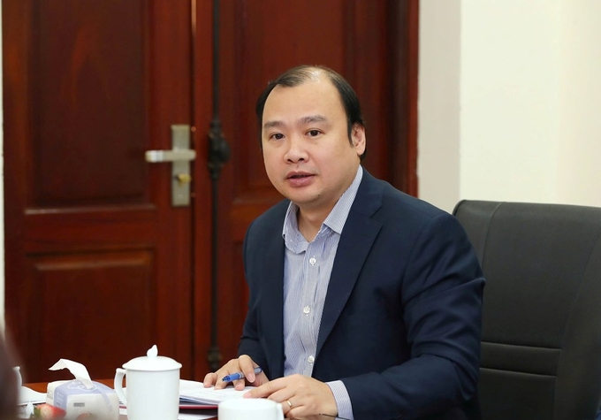 a3-173342_408.jpg Thứ trưởng Thường trực Lê Hải Bình phát biểu tại buổi làm việc.