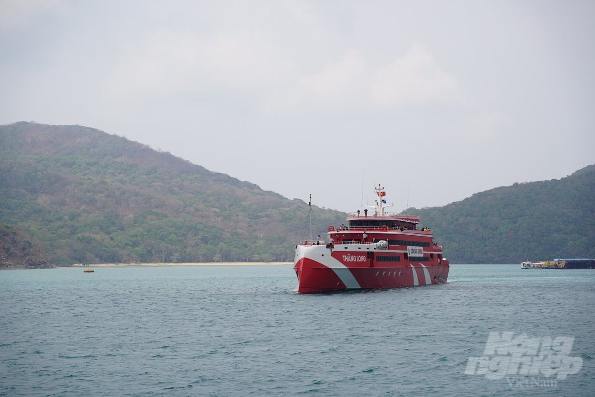 z5464678131767_ab36782ba5272e5459b6ba49052db6fc-084227_437-084229.jpg Tàu cao tốc vận chuyển khách tuyến TP.HCM - Côn Đảo có sức chứa 374 chỗ ngồi sẽ hoạt động 1 chuyến/ngày. Ảnh: Lê Bình.