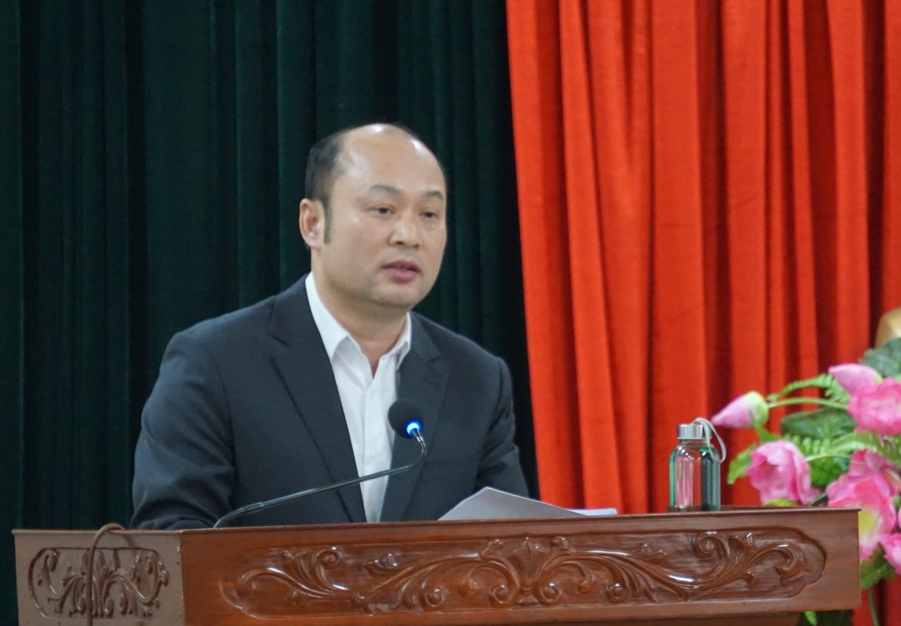 Ông Cao Văn Cường, Giám đốc Sở Nông nghiệp và Môi trường Thanh Hóa phát biểu tại buổi làm việc. Ảnh: Quốc Toản. Ông Cao Văn Cường, Giám đốc Sở Nông nghiệp và Môi trường Thanh Hóa phát biểu tại buổi làm việc. Ảnh: Quốc Toản.