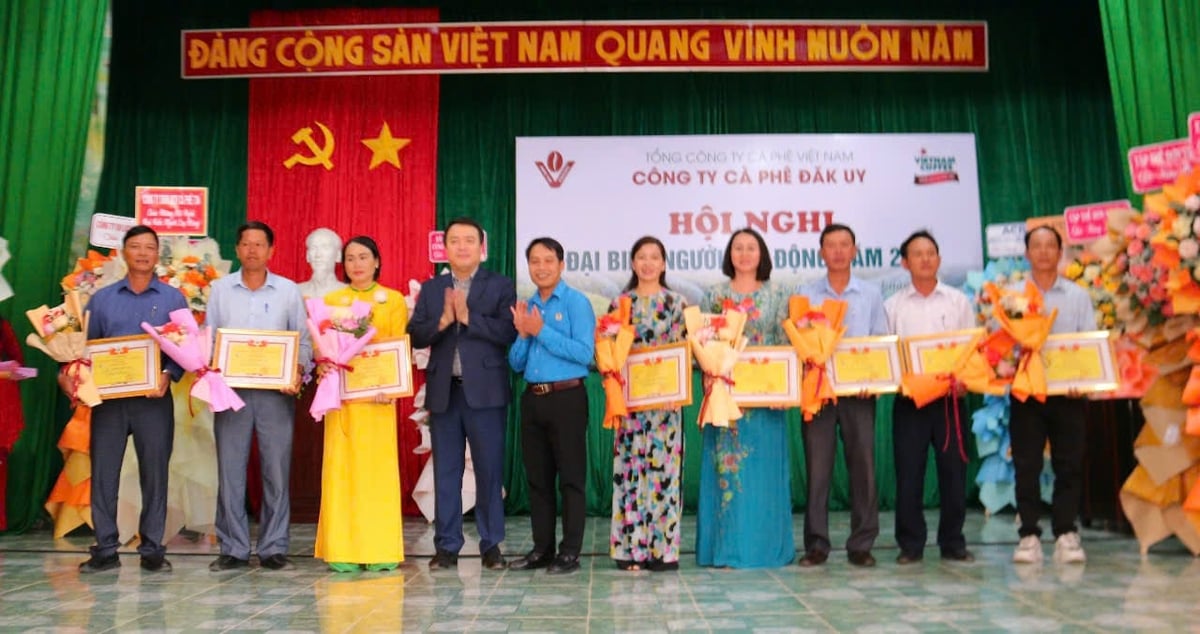 Trao giấy khen cho công nhân lao động tiên tiến. Ảnh: Ngọc Thăng. Trao giấy khen cho công nhân lao động tiên tiến. Ảnh: Ngọc Thăng.