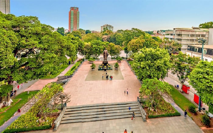 Phối cảnh vườn hoa Lý Thái Tổ. Phối cảnh vườn hoa Lý Thái Tổ.