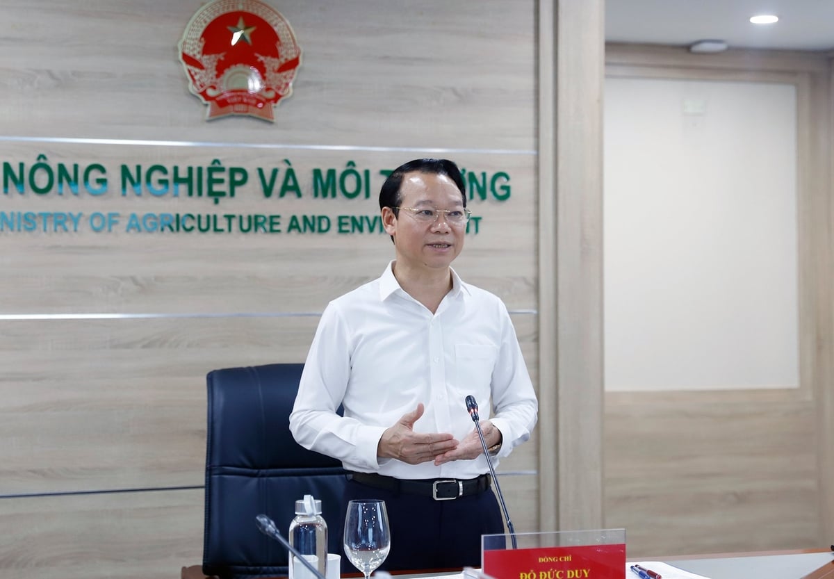 Bộ trưởng Đỗ Đức Duy chỉ đạo các nhóm nhiệm vụ và giao Cục Môi trường cần thực hiện trong năm 2025. Ảnh: Khương Trung.