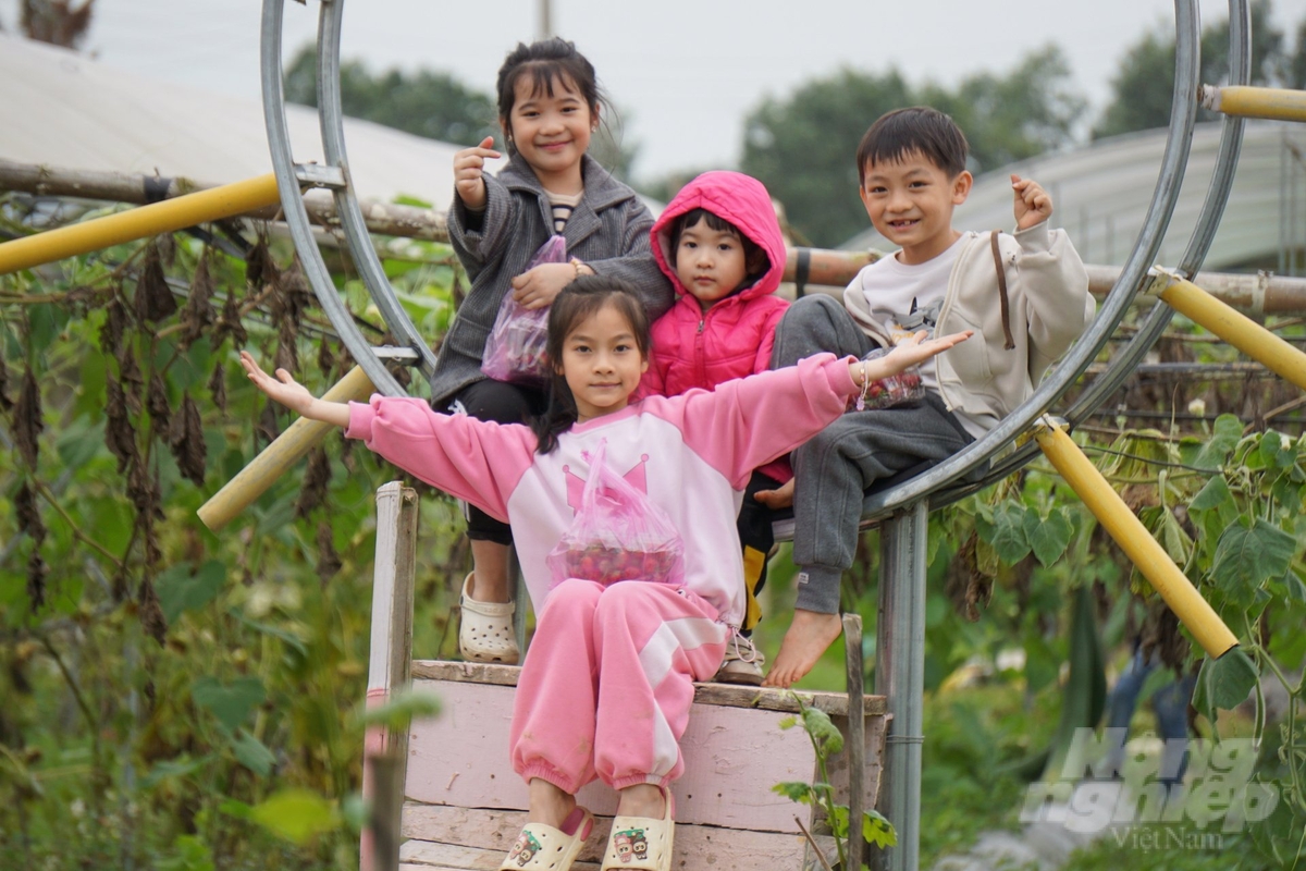 Nông trại Trang Farm là điểm trải nghiệm thú vị của các bạn nhỏ. Ảnh: Quốc Toản.