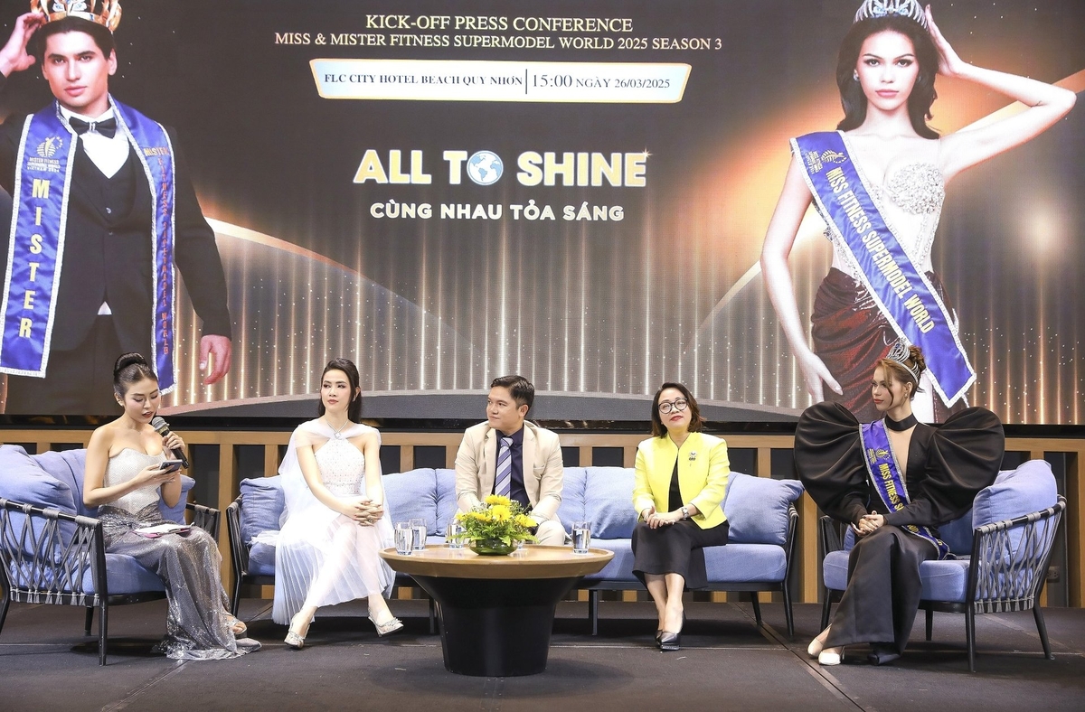 Ban tổ chức cuộc thi Hoa hậu và Nam vương siêu mẫu thể hình thế giới-2025 công bố mùa thi thứ 3. Ảnh: BTC. Ban tổ chức cuộc thi Hoa hậu và Nam vương siêu mẫu thể hình thế giới-2025 công bố mùa thi thứ 3. Ảnh: BTC.