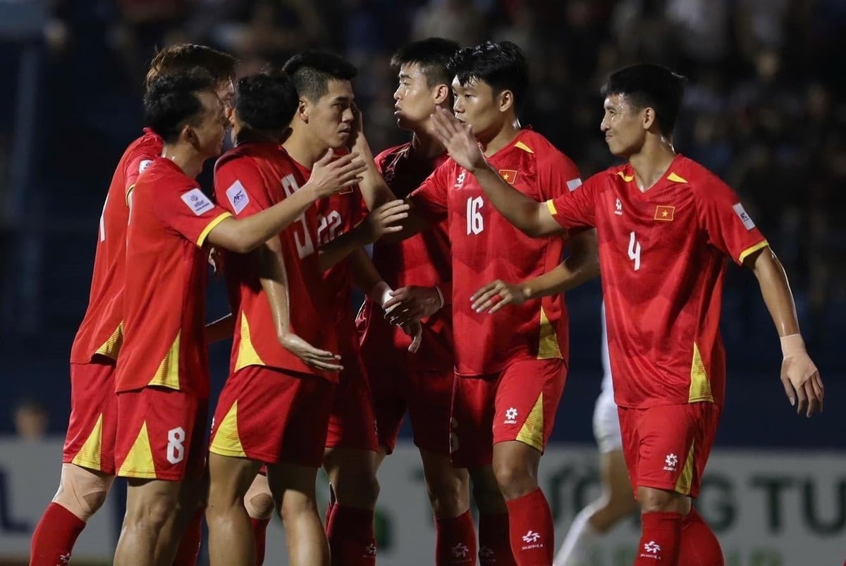 Đội tuyển Việt Nam thắng dễ đội tuyển Lào tại vòng loại Asian Cup 2027. Ảnh: VFF.