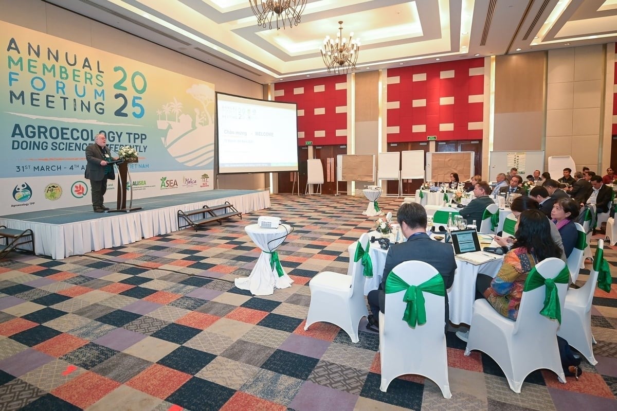 The Transformative Partnership Platform on Agroecology (Agroecology TPP) opened on the morning of March 31. Photo: Tung Dinh.