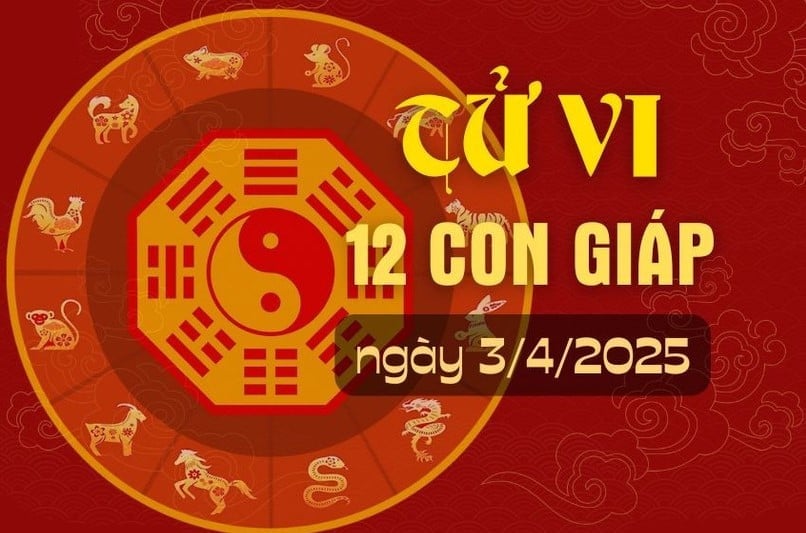 Tử vi 12 con giáp hôm nay 3/4/2025. Tử vi 12 con giáp hôm nay 3/4/2025.
