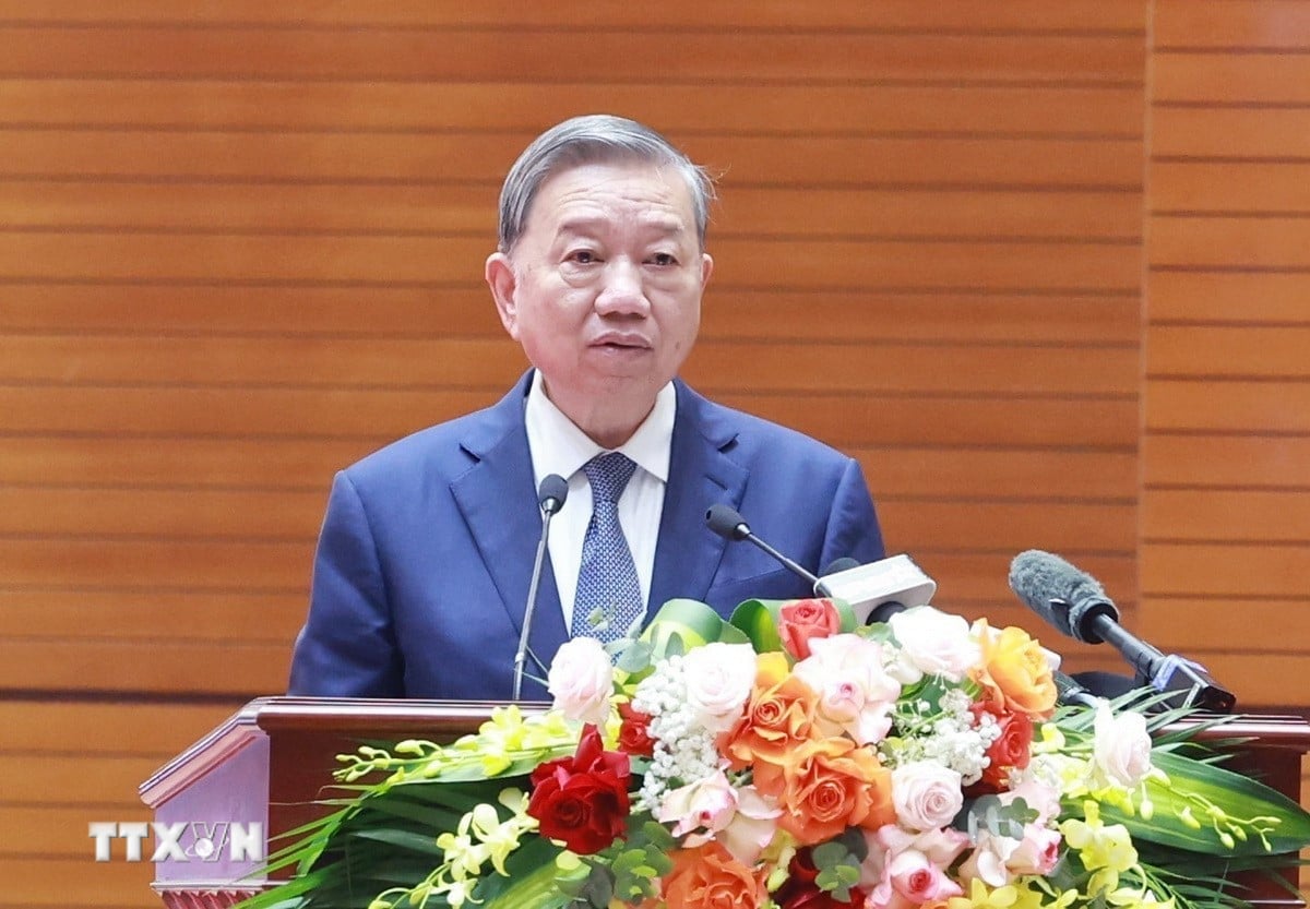 Tổng Bí thư Tô Lâm phát biểu tại buổi gặp mặt. Ảnh: TTXVN. Tổng Bí thư Tô Lâm phát biểu tại buổi gặp mặt. Ảnh: TTXVN.