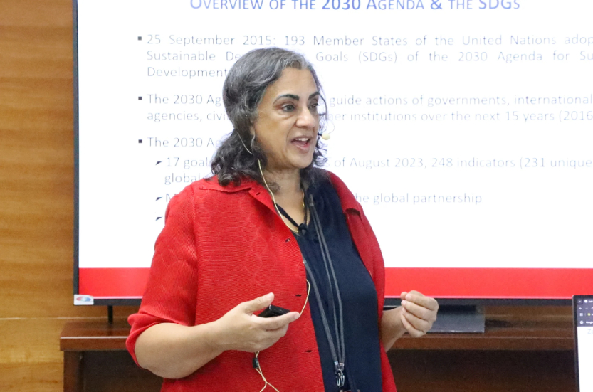 Ms. Sangita Dubey, FAO Regional Statistician for Asia and Pacific. Photo: Phuong Linh.