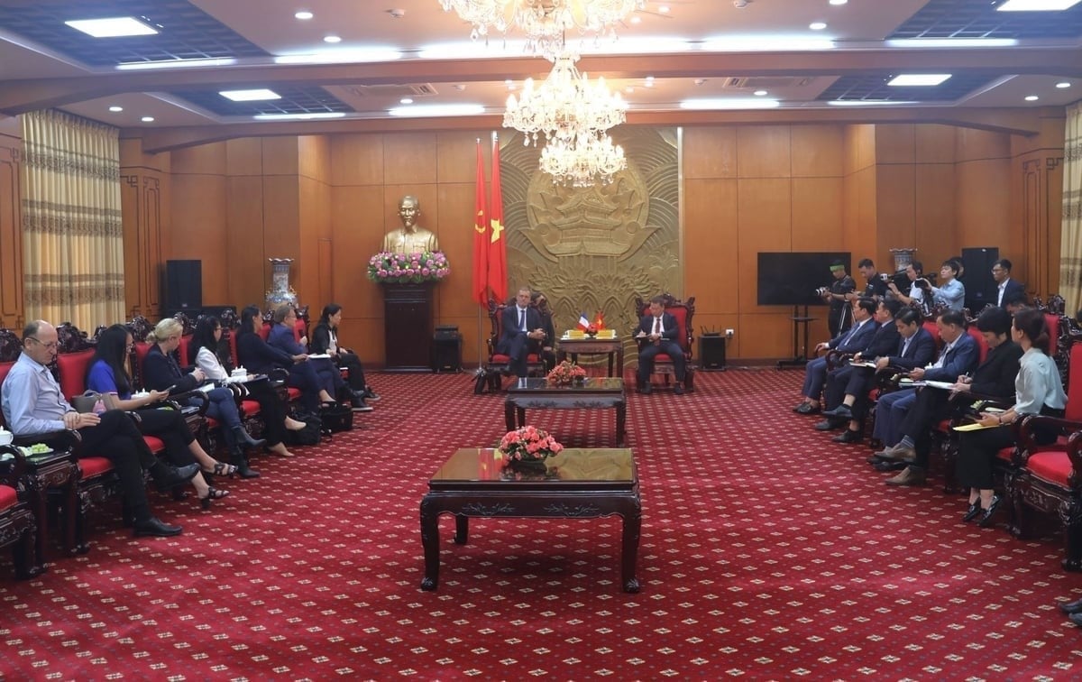 The two sides wish to be able to strengthen cooperation and direct investment in climate change response solutions and green industry. Photo: Trung Nguyen.