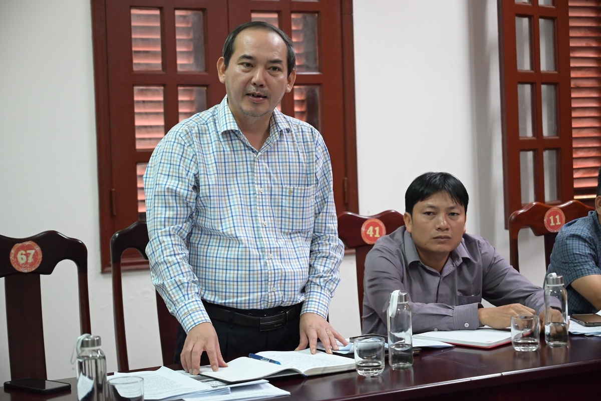 Ông Võ Văn Minh, Phó Giám đốc Sở Nông nghiệp và Môi trường tỉnh Đắk Nông phát biểu tại buổi làm việc. Ảnh: Phạm Hoài. Ông Võ Văn Minh, Phó Giám đốc Sở Nông nghiệp và Môi trường tỉnh Đắk Nông phát biểu tại buổi làm việc. Ảnh: Phạm Hoài.