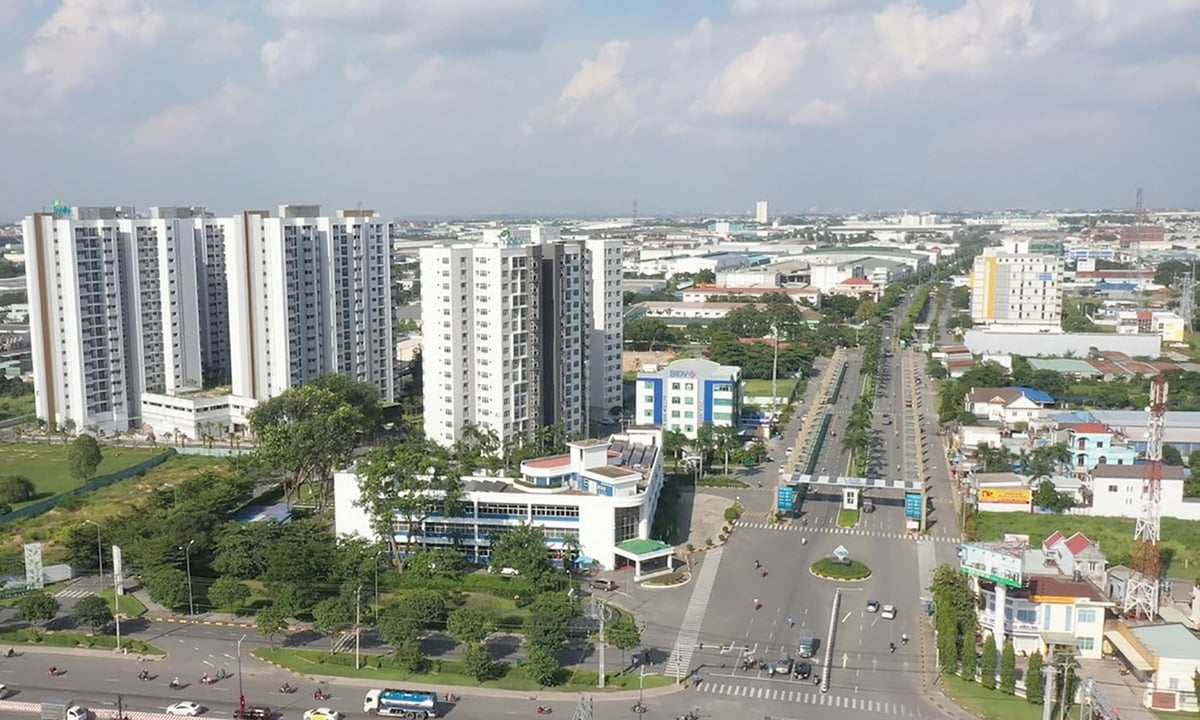 Một dự án nhà ở thương mại ở Bình Dương đã được chủ đầu tư đưa vào hoạt động. Ảnh: Tường Tú.