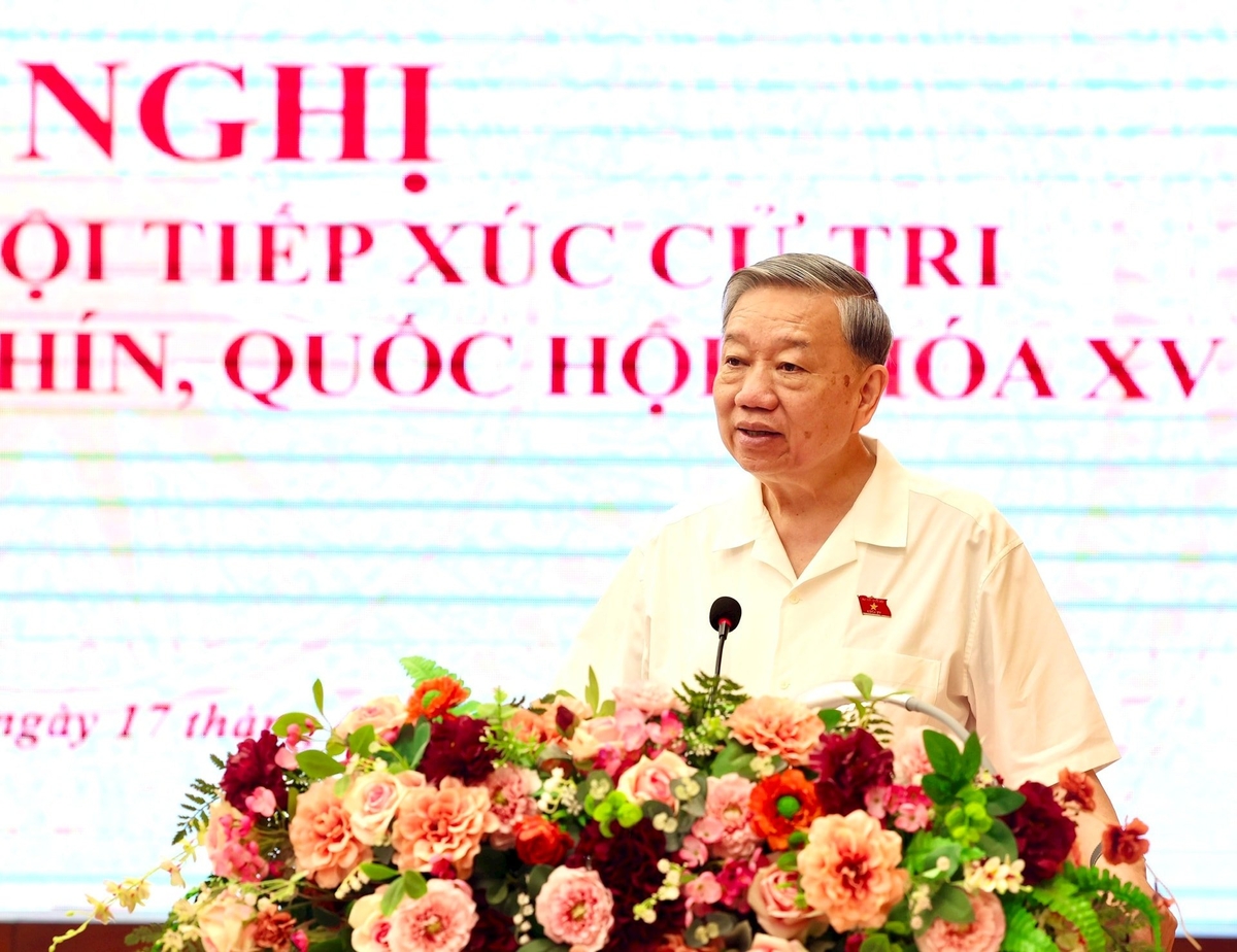 Tổng Bí thư Tô Lâm phát biểu tại hội nghị. Ảnh: Viết Thành.