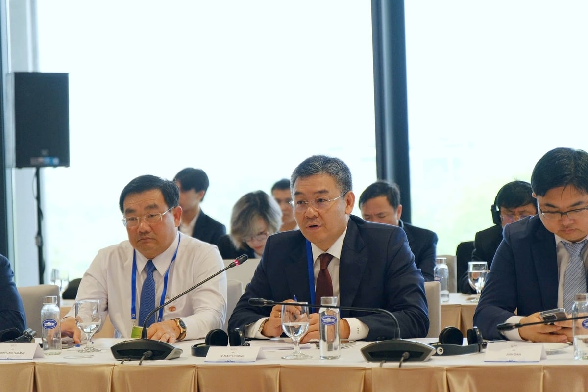 Ông Lê Mạnh Cường, Phó Tổng Giám đốc Tập đoàn Công nghiệp Năng lượng Quốc gia Việt Nam. Ảnh: Petrovietnam.