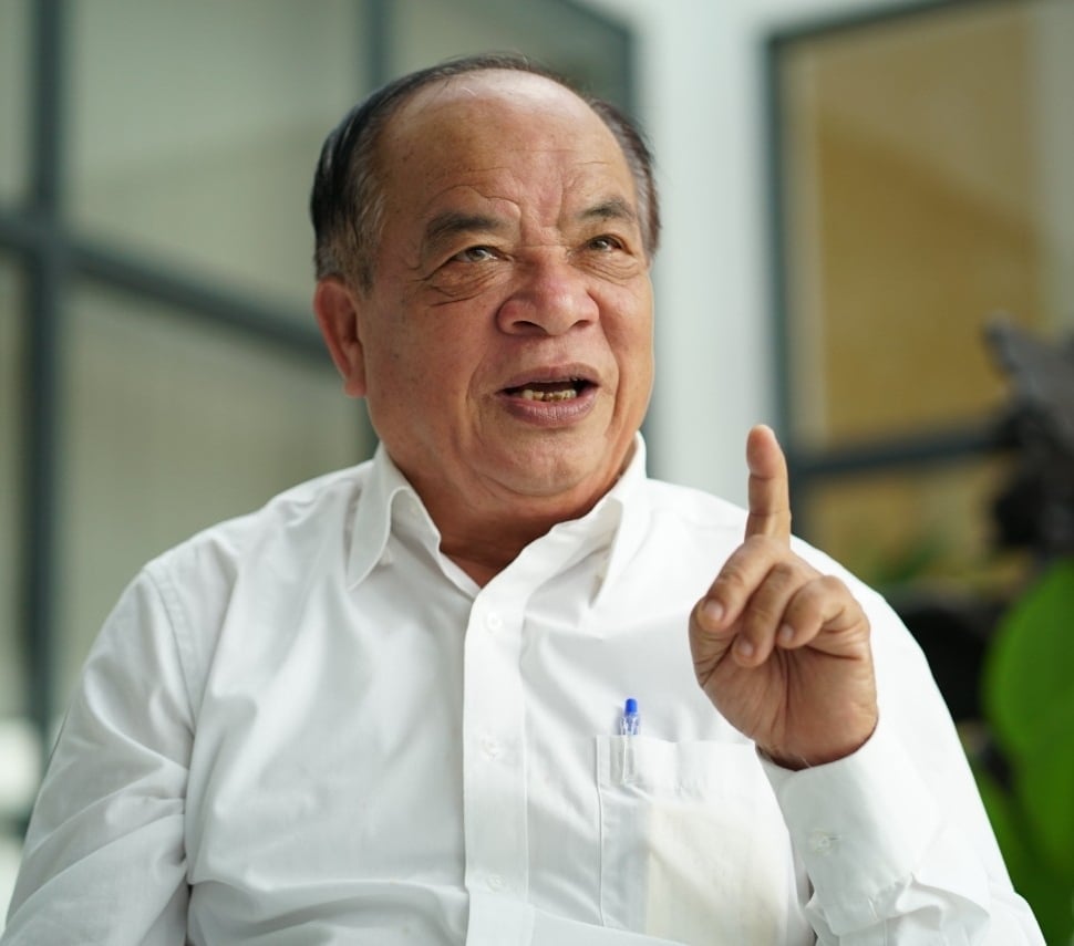Doanh nhân Nguyễn Hồng Lam, Chủ tịch Hội Nông nghiệp tuần hoàn Việt Nam, Chủ tịch HĐQT Tập đoàn Quế Lâm. Ảnh: Nhật Quang. 