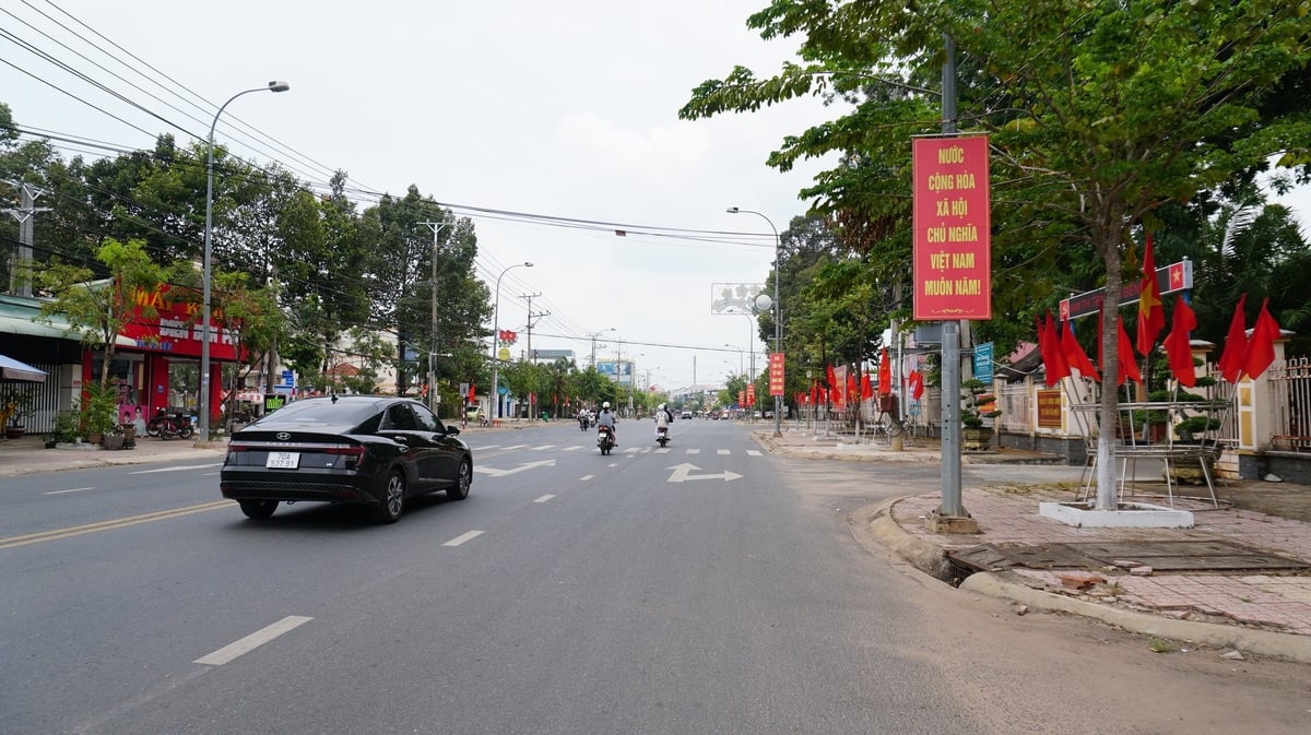 Một góc thị trấn Tân Biên hôm nay. Ảnh: Trần Trung. Một góc thị trấn Tân Biên hôm nay. Ảnh: Trần Trung.