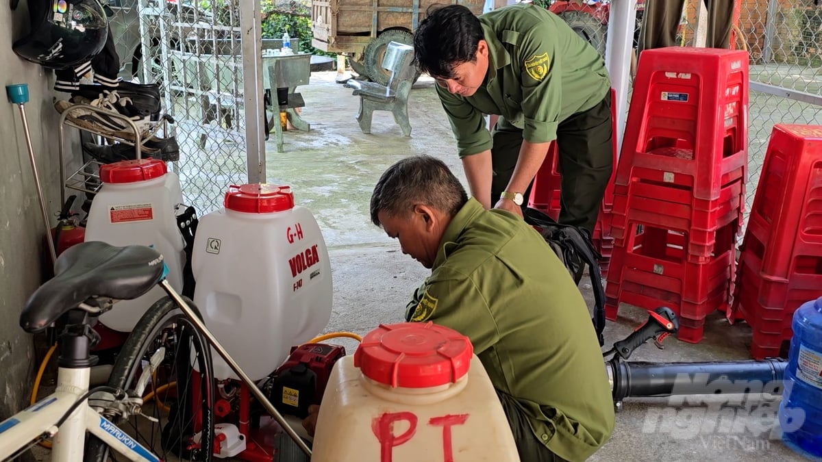 Các trang thiết bị phòng cháy, chữa cháy luôn bảo đảm sẵn sàng trước khi bước vào cao điểm mùa khô năm 2025. Ảnh: Minh Sáng.