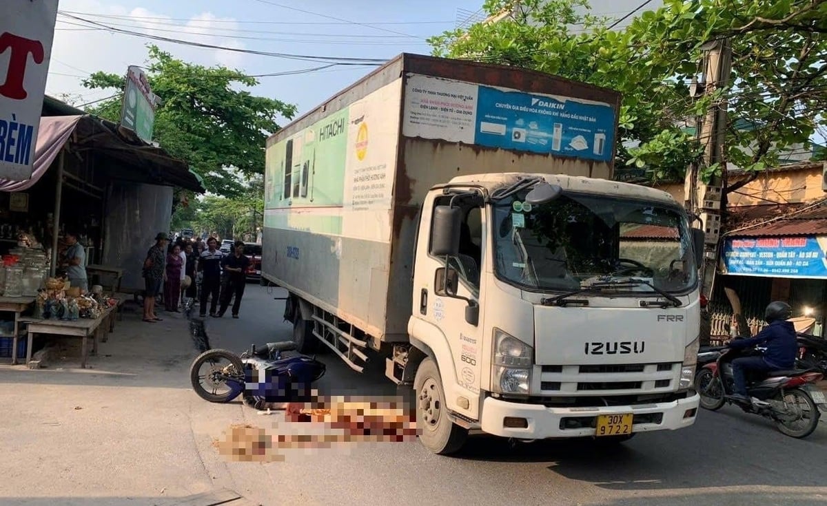 Vụ tai nạn khiến anh H tử vong tại chỗ. Ảnh: BHD.