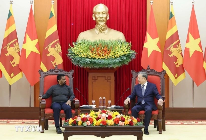 Tổng Bí thư Tô Lâm tiếp Tổng thống Sri Lanka Anura Kumara Dissanayaka. Ảnh: TTXVN. Tổng Bí thư Tô Lâm tiếp Tổng thống Sri Lanka Anura Kumara Dissanayaka. Ảnh: TTXVN.