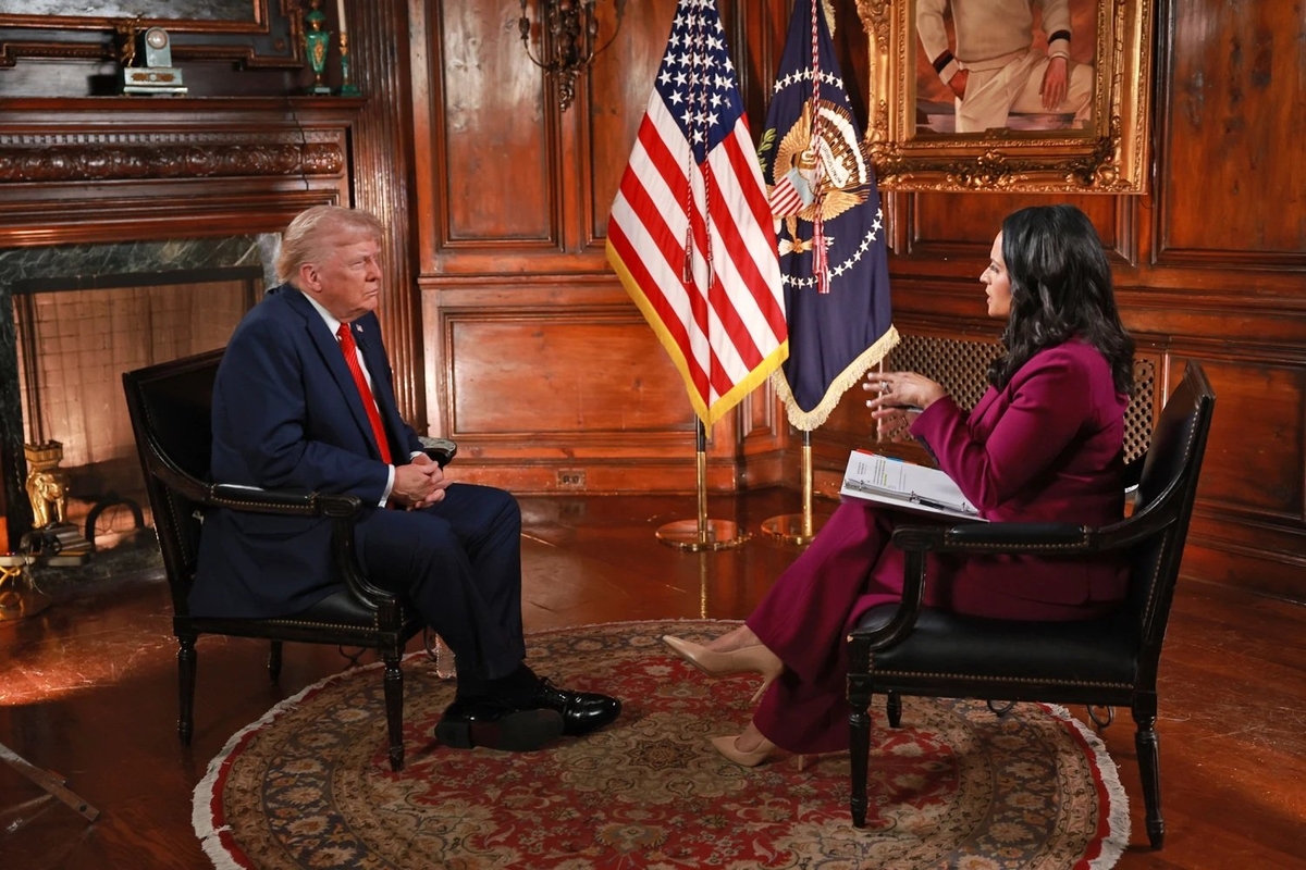 Tổng thống Mỹ Donald Trump trả lời phỏng vấn NBC News hôm 4/5. Ảnh: NBC. Tổng thống Mỹ Donald Trump trả lời phỏng vấn NBC News hôm 4/5. Ảnh: NBC.