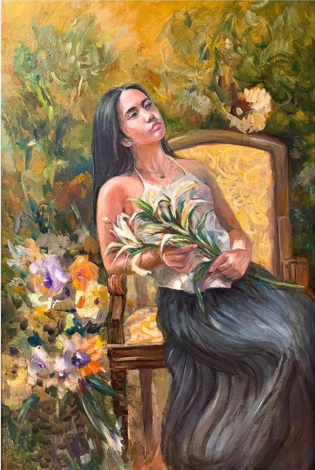 Tranh của họa sĩ Hoàng Võ. Tranh của họa sĩ Hoàng Võ.