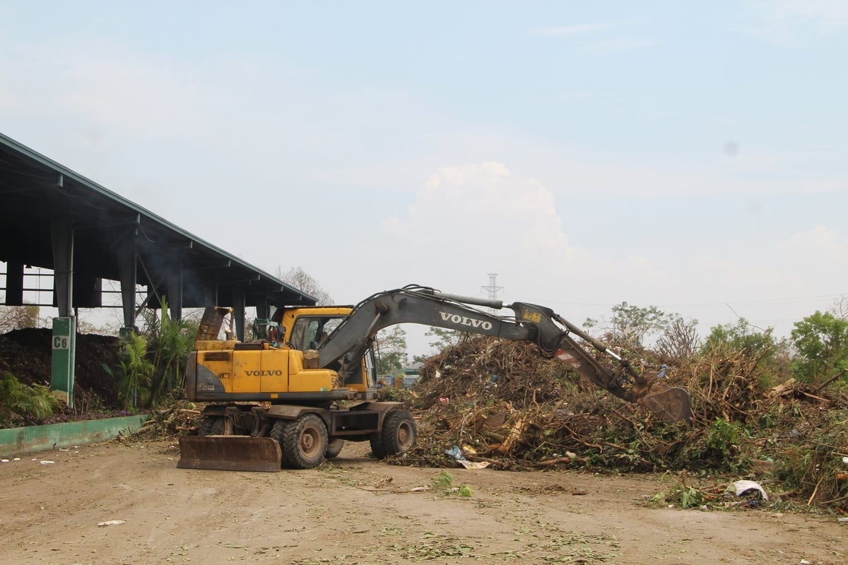 Rác thải được xử lý tại Khu liên hợp xử lý chất thải Tràng Cát, quận Hải An, Hải Phòng. Ảnh: Hoàng Phong. Rác thải được xử lý tại Khu liên hợp xử lý chất thải Tràng Cát, quận Hải An, Hải Phòng. Ảnh: Hoàng Phong.