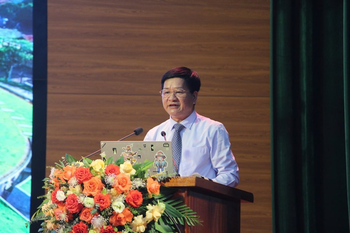 Ông Lê Thành Đô, Chủ tịch UBND tỉnh Điện Biên phát biểu tại 'Ngày hội AI'. Ảnh: Trần Hương. Ông Lê Thành Đô, Chủ tịch UBND tỉnh Điện Biên phát biểu tại 'Ngày hội AI'. Ảnh: Trần Hương.