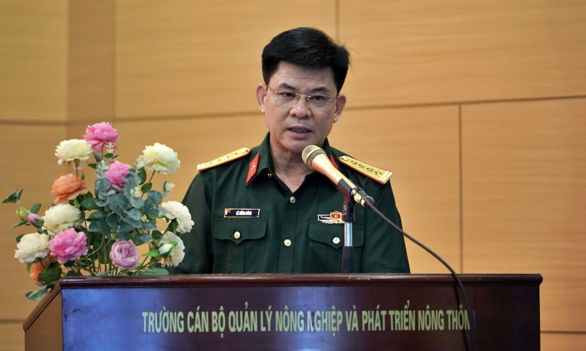Đại tá Lê Hồng Đăng cho biết, khóa học sẽ lấy học viên làm trung tâm. Ảnh: Bảo Thắng. Đại tá Lê Hồng Đăng cho biết, khóa học sẽ lấy học viên làm trung tâm. Ảnh: Bảo Thắng.