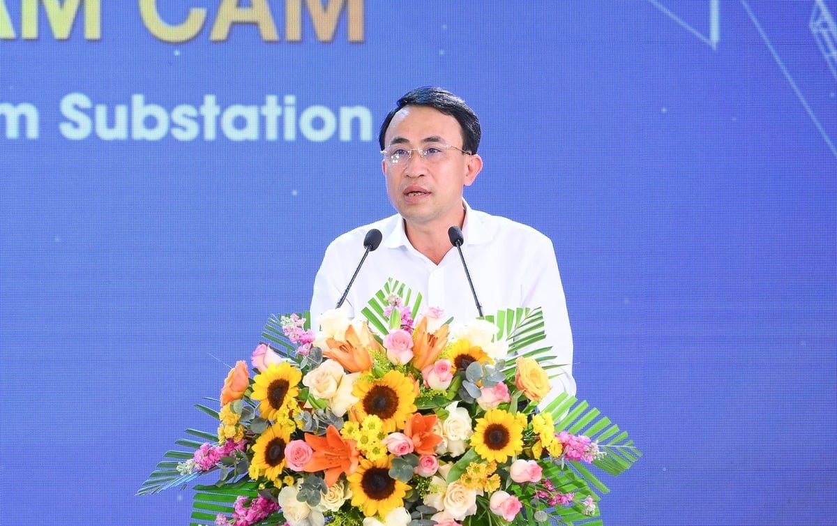 Ông Lương Minh Thanh - Phó Tổng giám đốc EVNNPC phát biểu tại buổi lễ. Ảnh: EVNNPC. Ông Lương Minh Thanh - Phó Tổng giám đốc EVNNPC phát biểu tại buổi lễ. Ảnh: EVNNPC.