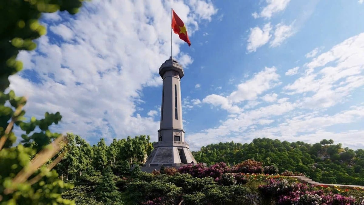 Cột cờ A Pa Chải được khởi công xây dựng từ tháng 11/2023. Đây là một trong những công trình kiến trúc mang ý nghĩa lịch sử, chính trị, văn hóa sâu sắc. Ảnh: Bộ đội Biên phòng tỉnh Điện Biên. Cột cờ A Pa Chải được khởi công xây dựng từ tháng 11/2023. Đây là một trong những công trình kiến trúc mang ý nghĩa lịch sử, chính trị, văn hóa sâu sắc. Ảnh: Bộ đội Biên phòng tỉnh Điện Biên.