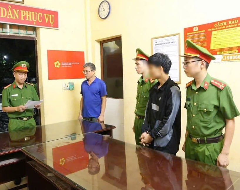 Tạm giữ hình sự N.V.T. với hành vi 'gây rối trật tự công cộng'. Ảnh: Công an tỉnh Nam Định. Tạm giữ hình sự N.V.T. với hành vi 'gây rối trật tự công cộng'. Ảnh: Công an tỉnh Nam Định.