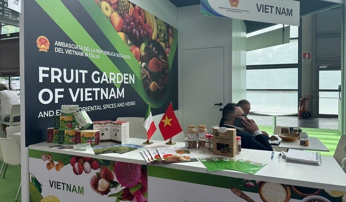 Vietnam’s product showcase booth. Photo: Thanh Huong.