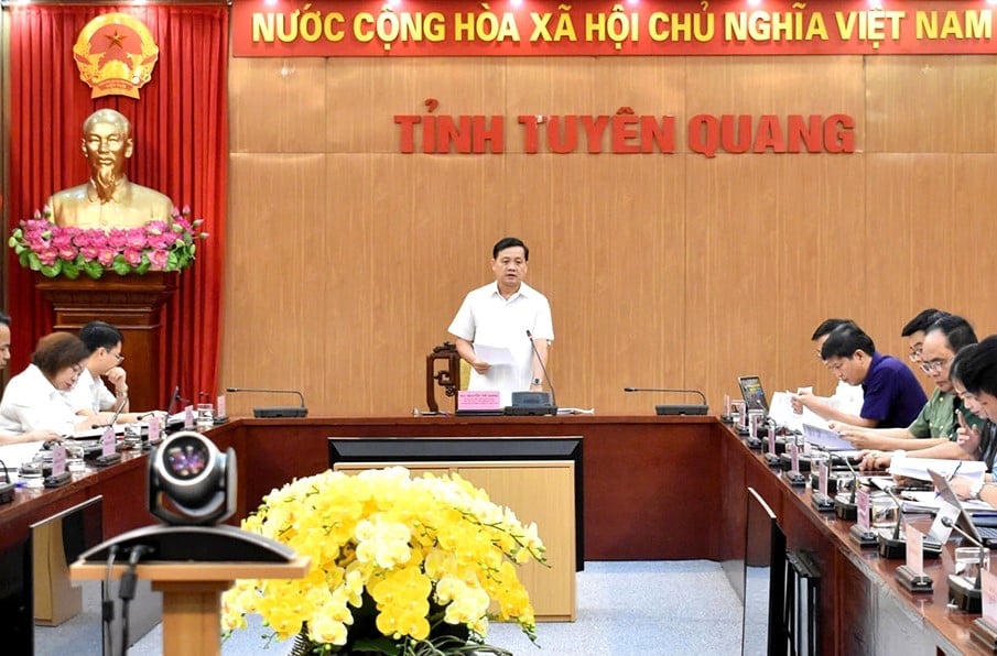 Tỉnh Tuyên Quang họp Hội đồng thẩm định, xét công nhận các xã đạt chuẩn NTM. Ảnh: ĐT. Tỉnh Tuyên Quang họp Hội đồng thẩm định, xét công nhận các xã đạt chuẩn NTM. Ảnh: ĐT.