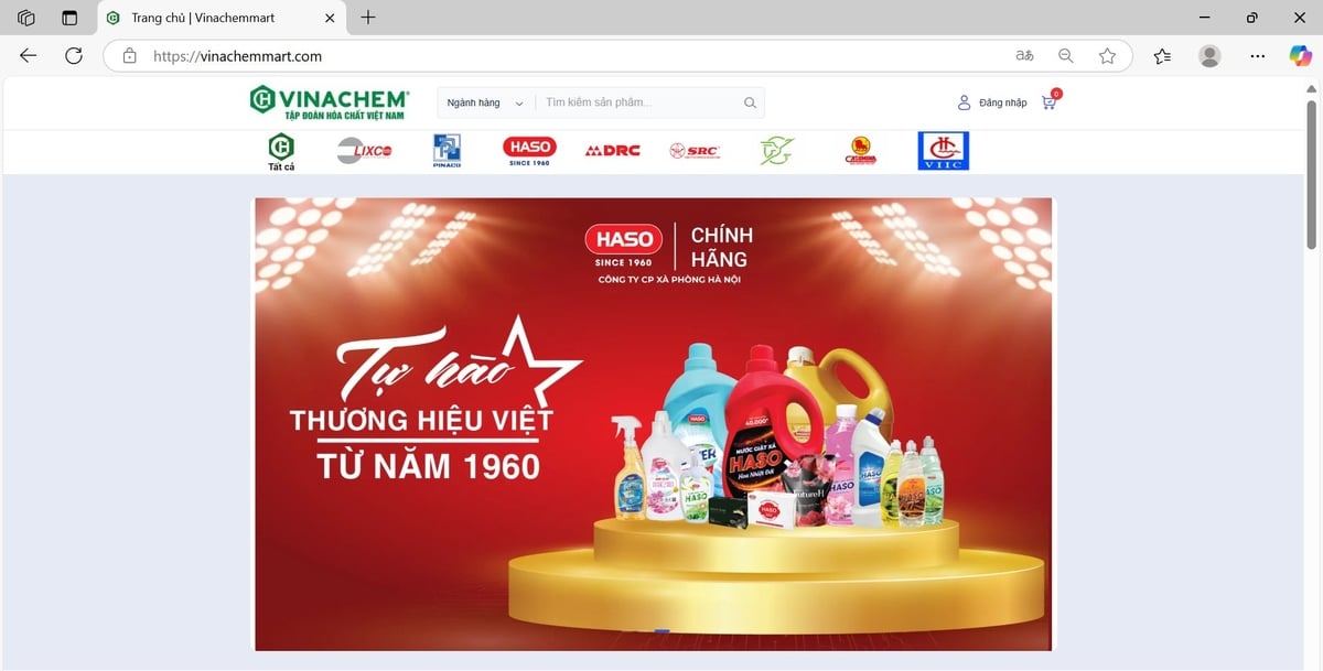 Sàn thương mại điện tử VinachemMart. Ảnh: Vinachem. Sàn thương mại điện tử VinachemMart. Ảnh: Vinachem.
