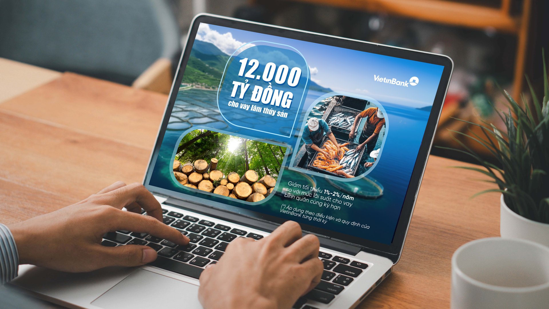 VietinBank nâng quy mô tín dụng lâm, thủy sản lên 12.000 tỷ đồng, hỗ trợ doanh nghiệp, người dân tháo gỡ khó khăn, thúc đẩy sản xuất, tăng trưởng kinh tế. Ảnh: VietinBank. VietinBank nâng quy mô tín dụng lâm, thủy sản lên 12.000 tỷ đồng, hỗ trợ doanh nghiệp, người dân tháo gỡ khó khăn, thúc đẩy sản xuất, tăng trưởng kinh tế. Ảnh: VietinBank.