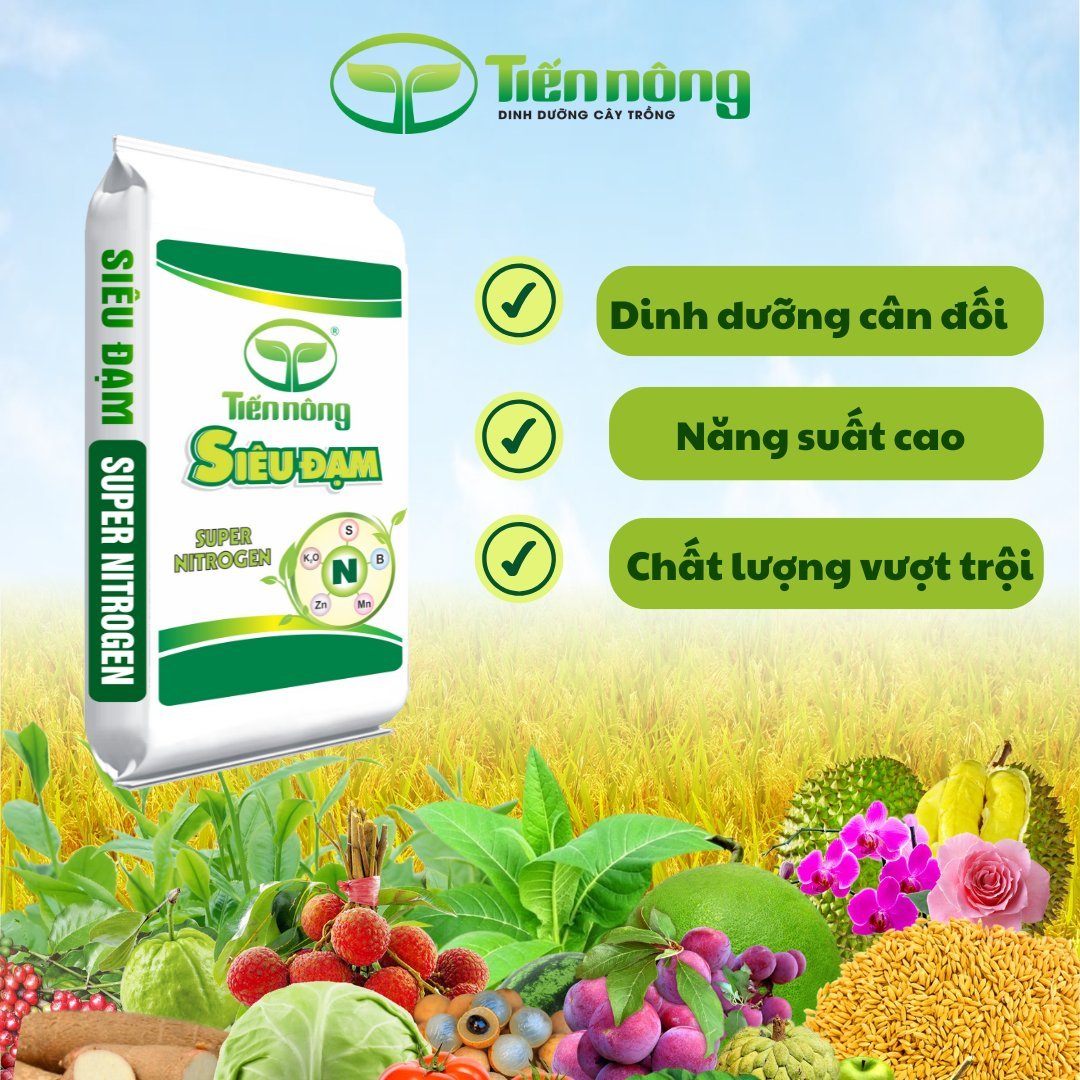 Sản phẩm phân bón Siêu Đạm Tiến Nông được nông dân đón nhận nhiệt tình nhờ chất lượng sản phẩm ưu việt. Ảnh: Duyên Hoàng. Sản phẩm phân bón Siêu Đạm Tiến Nông được nông dân đón nhận nhiệt tình nhờ chất lượng sản phẩm ưu việt. Ảnh: Duyên Hoàng.