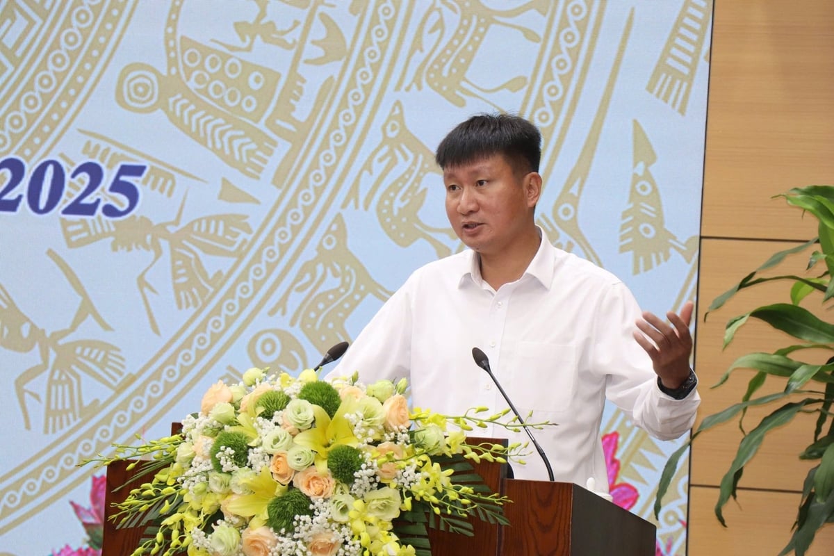 Bí thư Tỉnh ủy Yên Bái Trần Huy Tuấn phát biểu tại buổi làm việc. Ảnh: Mạnh Cường. Bí thư Tỉnh ủy Yên Bái Trần Huy Tuấn phát biểu tại buổi làm việc. Ảnh: Mạnh Cường.