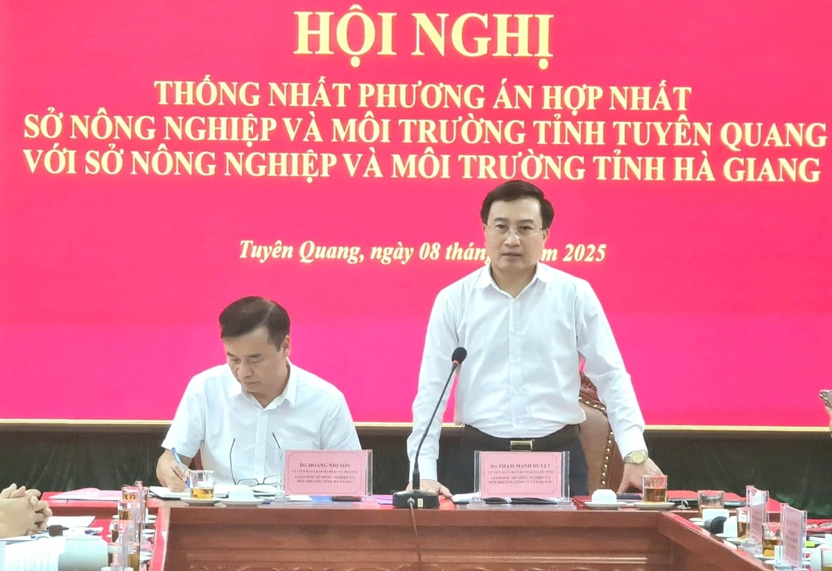 Lãnh đạo ngành Nông nghiệp và Môi trường 2 tỉnh Tuyên Quang và Hà Giang dự và chỉ đạo cuộc họp. Ảnh: Đào Thanh. Lãnh đạo ngành Nông nghiệp và Môi trường 2 tỉnh Tuyên Quang và Hà Giang dự và chỉ đạo cuộc họp. Ảnh: Đào Thanh.