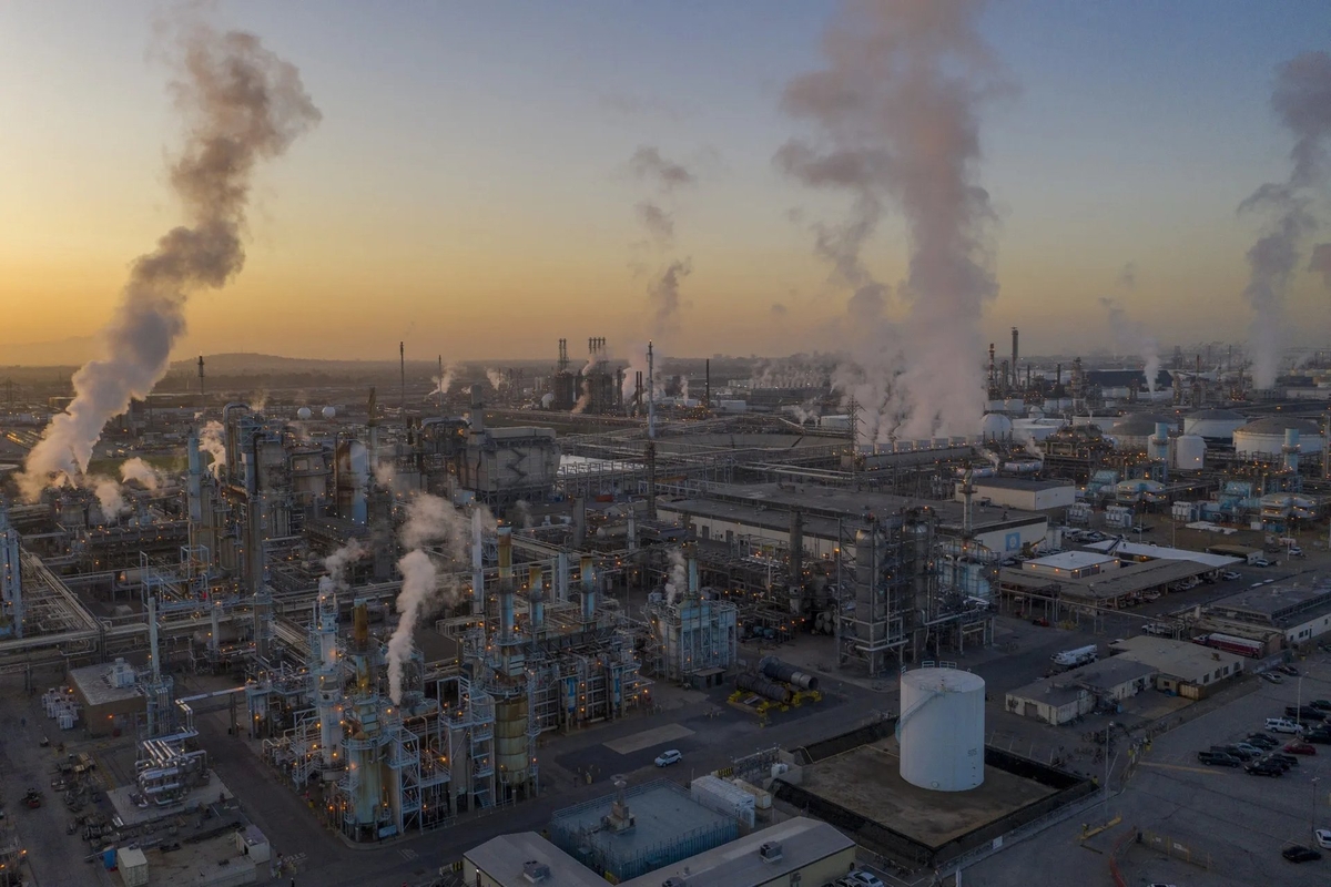 Methane là một trong ba tác nhân chính gây ra hiện tượng nóng lên toàn cầu. Ảnh: Bloomberg. Methane là một trong ba tác nhân chính gây ra hiện tượng nóng lên toàn cầu. Ảnh: Bloomberg.