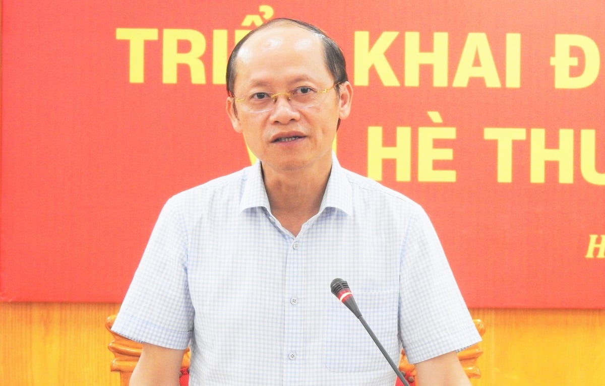 Ông Nguyễn Hồng Lĩnh, Phó Chủ tịch Thường trực UBND tỉnh Hà Tĩnh phát biểu tại hội nghị . Ảnh: Thanh Nga. Ông Nguyễn Hồng Lĩnh, Phó Chủ tịch Thường trực UBND tỉnh Hà Tĩnh phát biểu tại hội nghị . Ảnh: Thanh Nga.