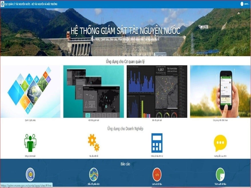 Hệ thống giám sát tài nguyên nước Trung ương cung cấp thông tin giám sát việc khai thác, sử dụng nước, hỗ trợ đắc lực cho công tác quản lý tại Trung ương và các địa phương. Ảnh: Nguyễn Thủy. Hệ thống giám sát tài nguyên nước Trung ương cung cấp thông tin giám sát việc khai thác, sử dụng nước, hỗ trợ đắc lực cho công tác quản lý tại Trung ương và các địa phương. Ảnh: Nguyễn Thủy.