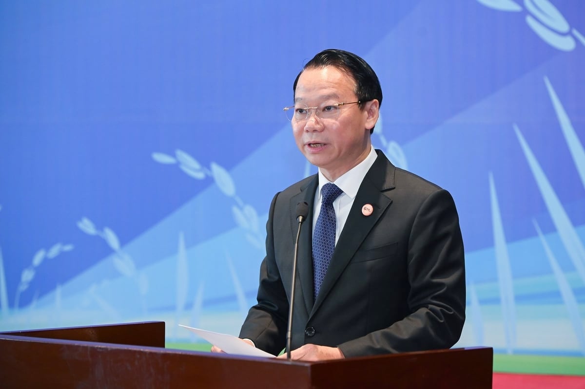 Bộ trưởng Bộ Nông nghiệp và Môi trường Đỗ Đức Duy phát biểu tại hội nghị. Ảnh: Tùng Đinh. Bộ trưởng Bộ Nông nghiệp và Môi trường Đỗ Đức Duy phát biểu tại hội nghị. Ảnh: Tùng Đinh.
