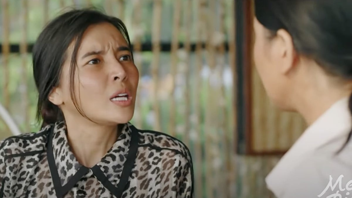 Huệ gào lên nói Ba Lành là đồ ăn cướp. Ảnh CMH Huệ gào lên nói Ba Lành là đồ ăn cướp. Ảnh CMH